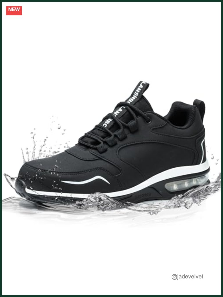 Waterproof Steel Toe Work Sneakers Slip Resistant Lightweight